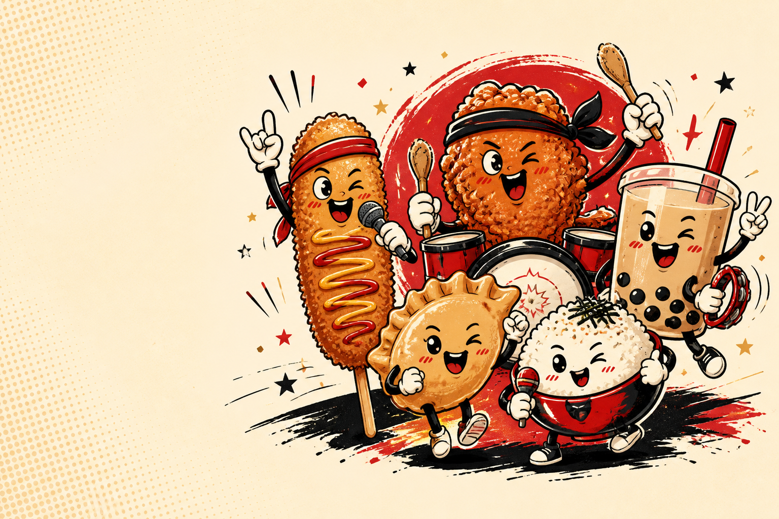 Bite Me street-food characters